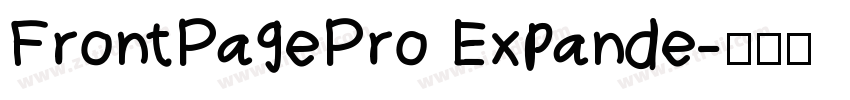 FrontPagePro Expande字体转换